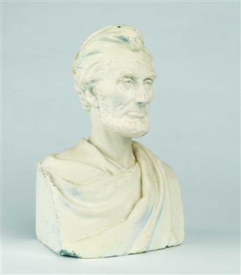(SCULPTURE.) Ames, Sarah Fisher; sculptor. Bust of Lincoln, based on a sitting she arranged shortly before the Gettysburg Address.